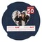 Navy Suede Mat Board for 6x6 Frames - Heart Opening for 4x4 Photos